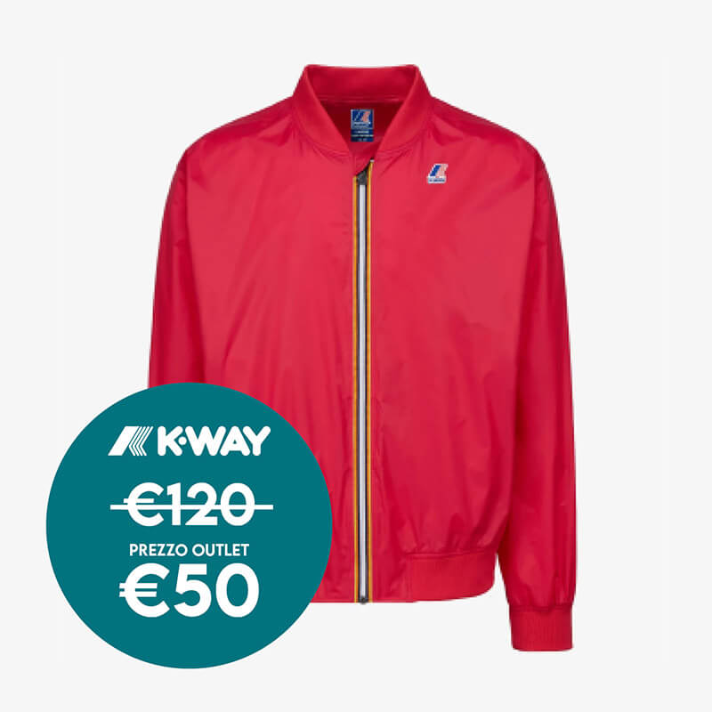 kway spolverino rosso Moda al cubo a bussolengo