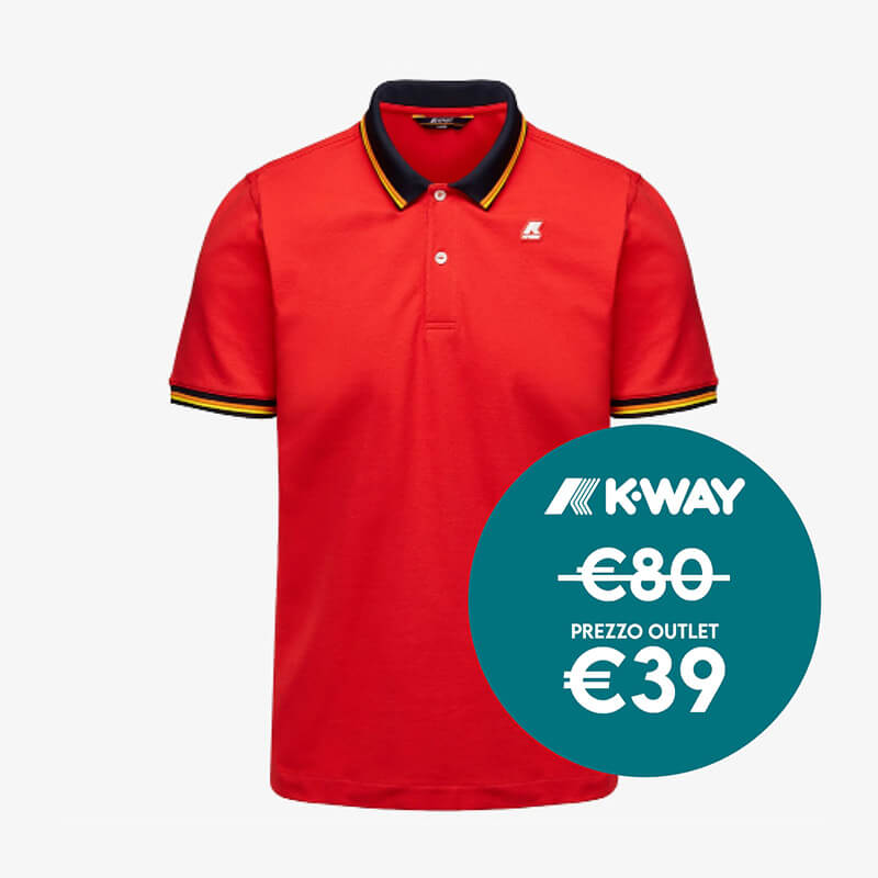 polo rossa kway a prezzo outlet