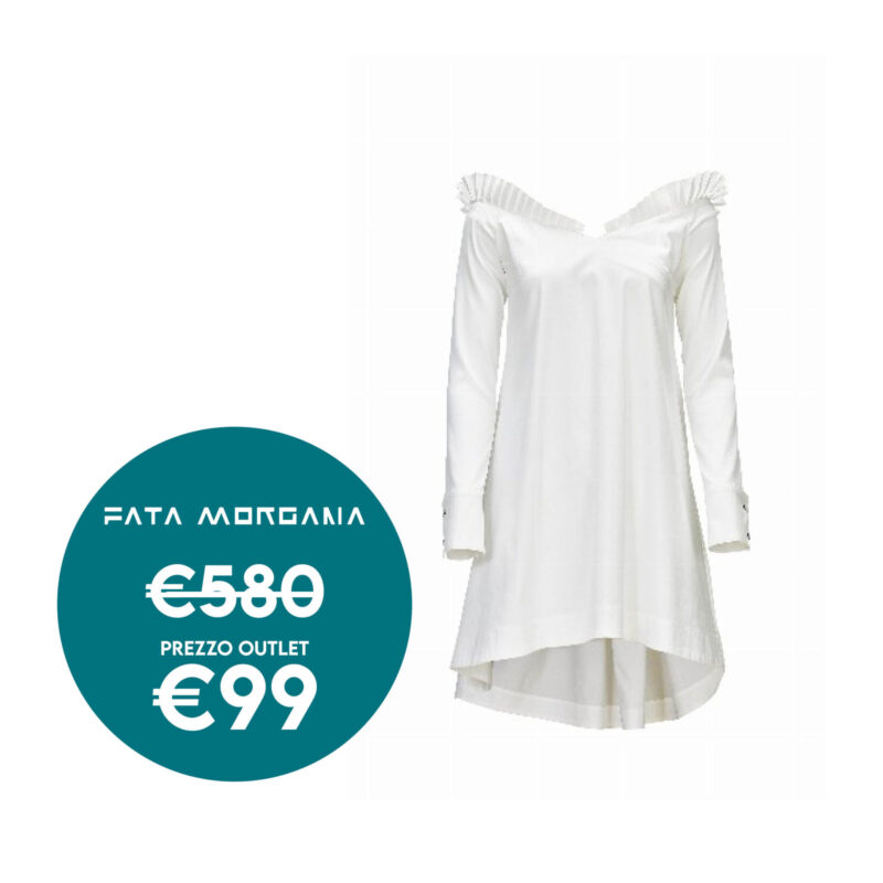 abito estivo fata morgana bianco camicia