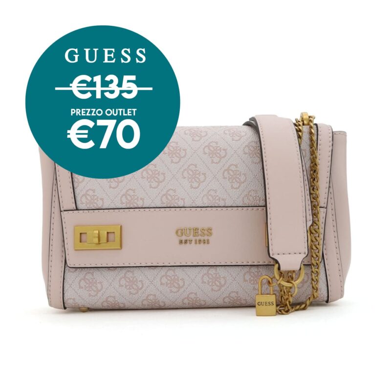 borsa rosa di guess a prezzo outlet