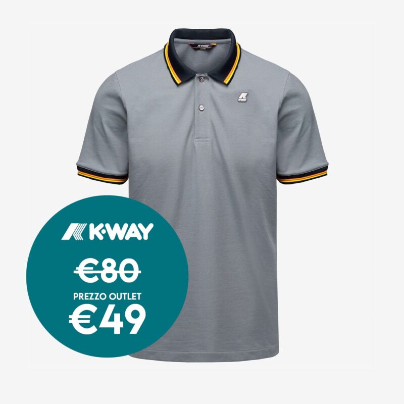 maglia grigia kway polo